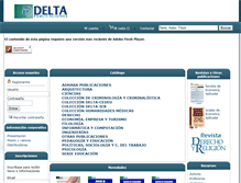 Tablet Screenshot of deltapublicaciones.com